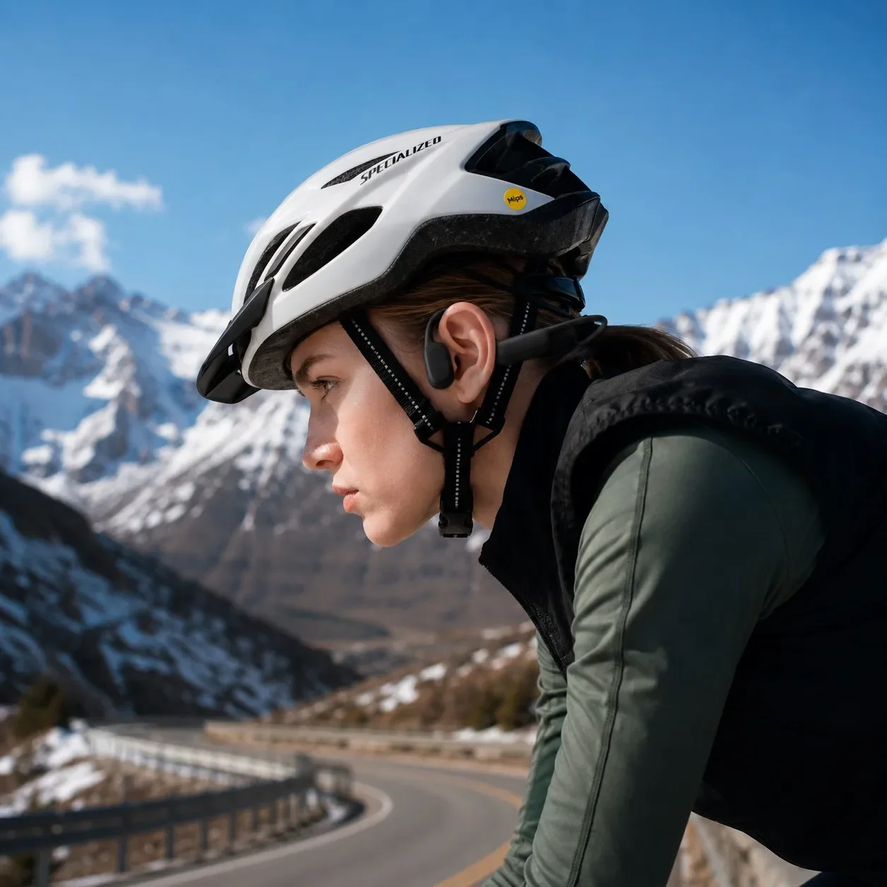 Cuffie Open-Ear Bluetooth 6.0 a Conduzione Aerea, Auricolari Wireless Impermeabili IP55 con Microfono a Cancellazione del Rumore per Corsa, Ciclismo e Viaggi - immagine 6