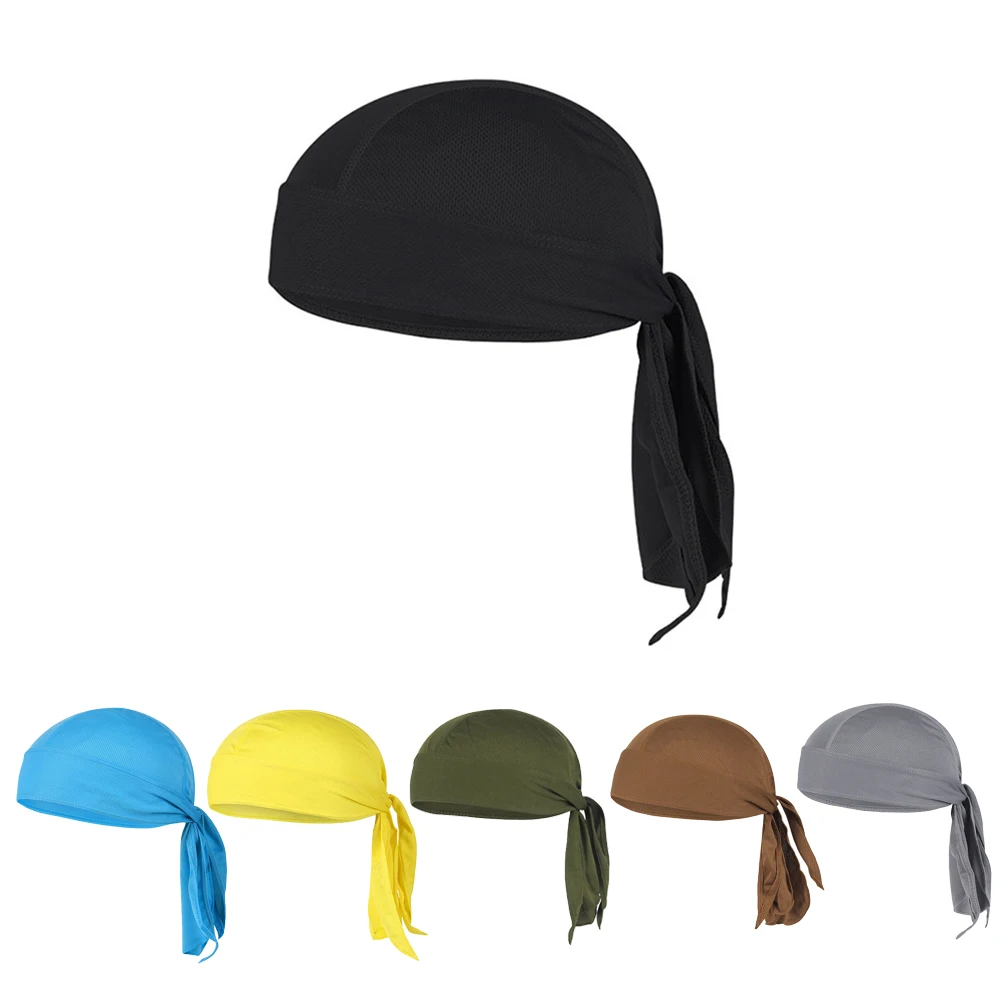 Cycling Pirate Cap Summer Quick Dry Bandana Bicycle Bike Outdoor Sports Hat Headband Breathable Helmet Liner for Men Women 2