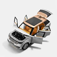 1/24 Range Rover SUV Alloy Car Model Diecasts Metal Off-road Vehicles Car Model Sound Light Simulation Collection Kids Toys Gift 2