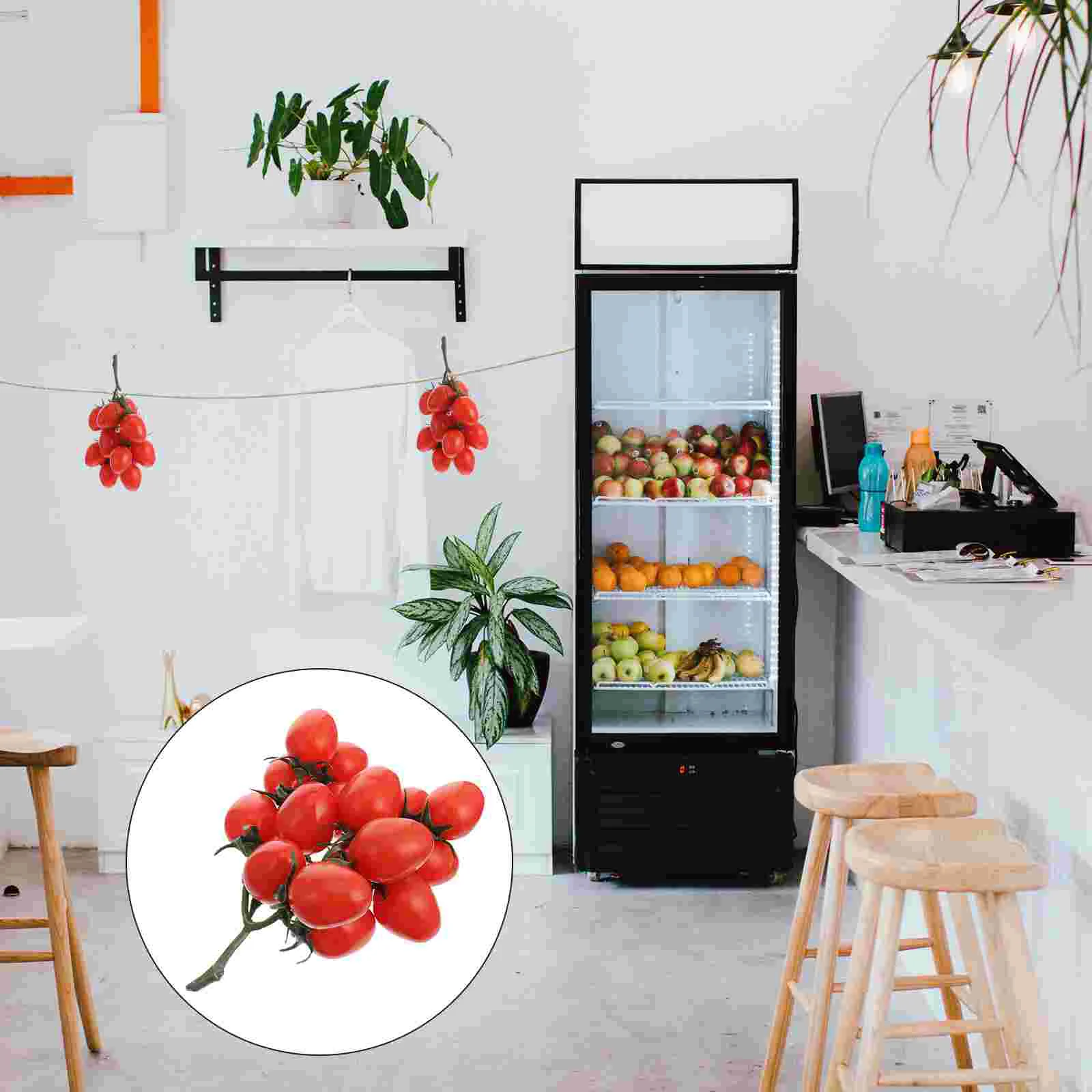 

Home Decor Simulated Fruit Skewers Foam Fake Props Tomato Photography Artificial Fruits Plant Dinner Party