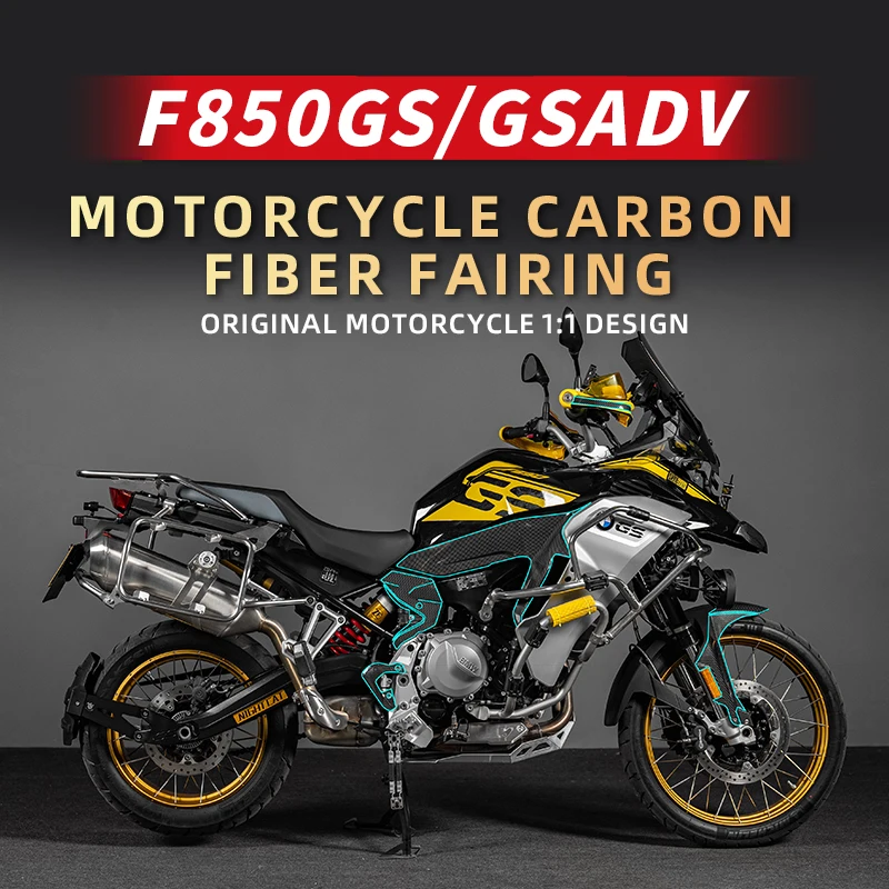 Used For BMW F850GS Accessories Decals Motorcycle Carbon Fiber Fairing Stickers Pasted On Motor Bike Body Plastic Parts Area metal plastic welding oil booster needle style rotary booster universal cylinder rotary booster used in green oil paste