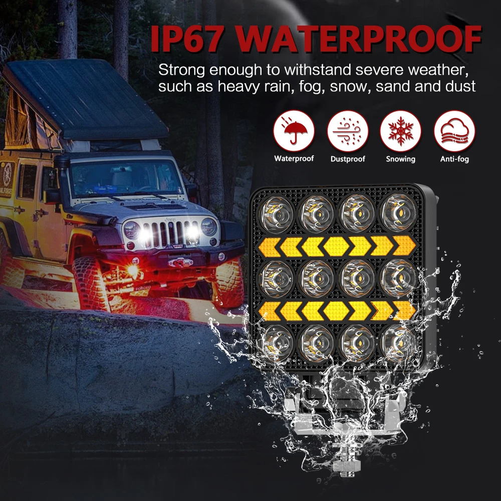 4" Work LED Headlight Light Auto Fog Light Led Light Bar Round Fog Light for Mot