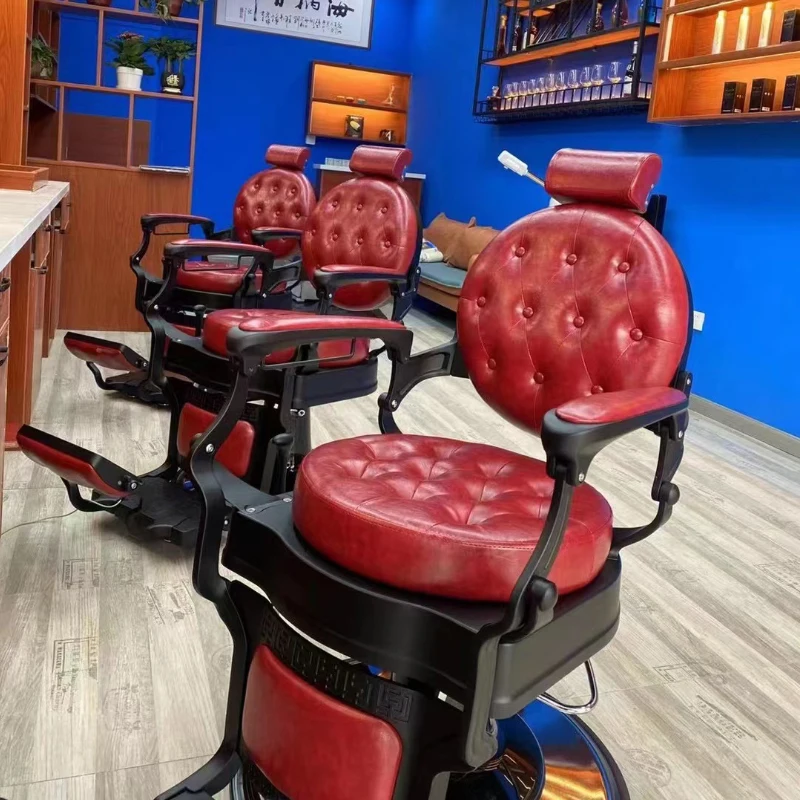 Professional Swivel Vintage Barber Chair Esthetician Reclining Manicure Hairdresser Spa Armchairs Facial Lounge Stuhl Furniture
