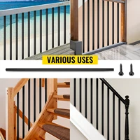 VEVOR Deck Balusters Metal Deck Spindles 16/10/26/51 Pack 44 /32.25 inch Iron Stair Railing Building & Hardware Home & Garden 2