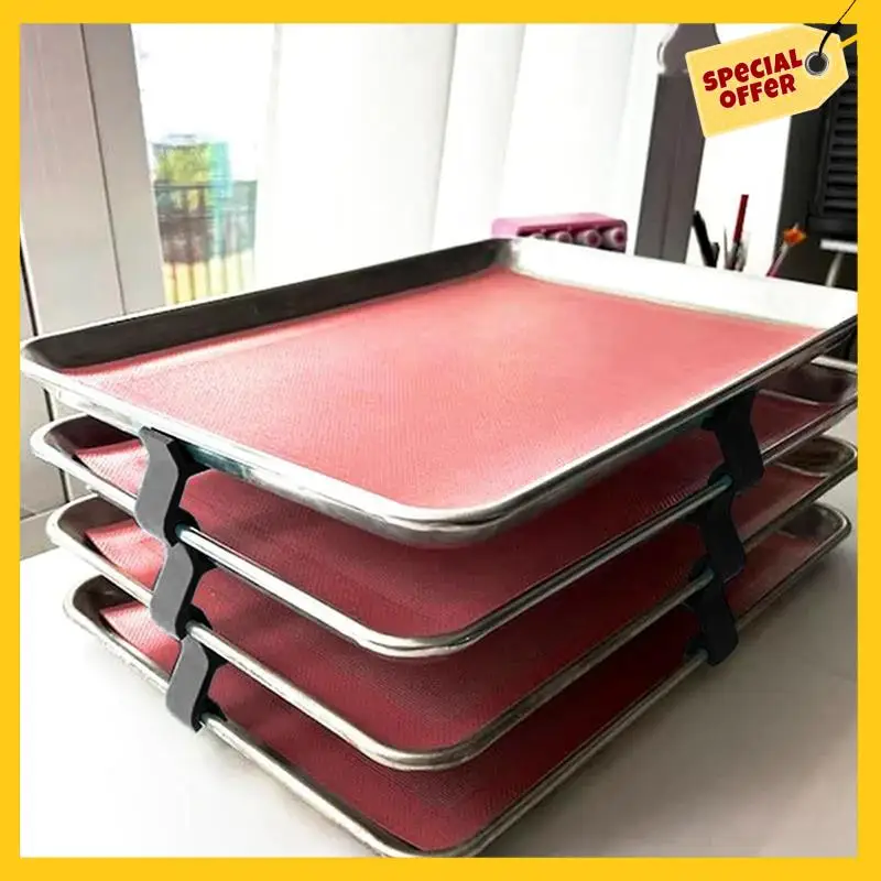 A45G-12PCS Baking Sheet Stackers Tray Stackers Baking Sheet Rack Tray For Cookie Sheets For Kitchen, Picnic, BBQ