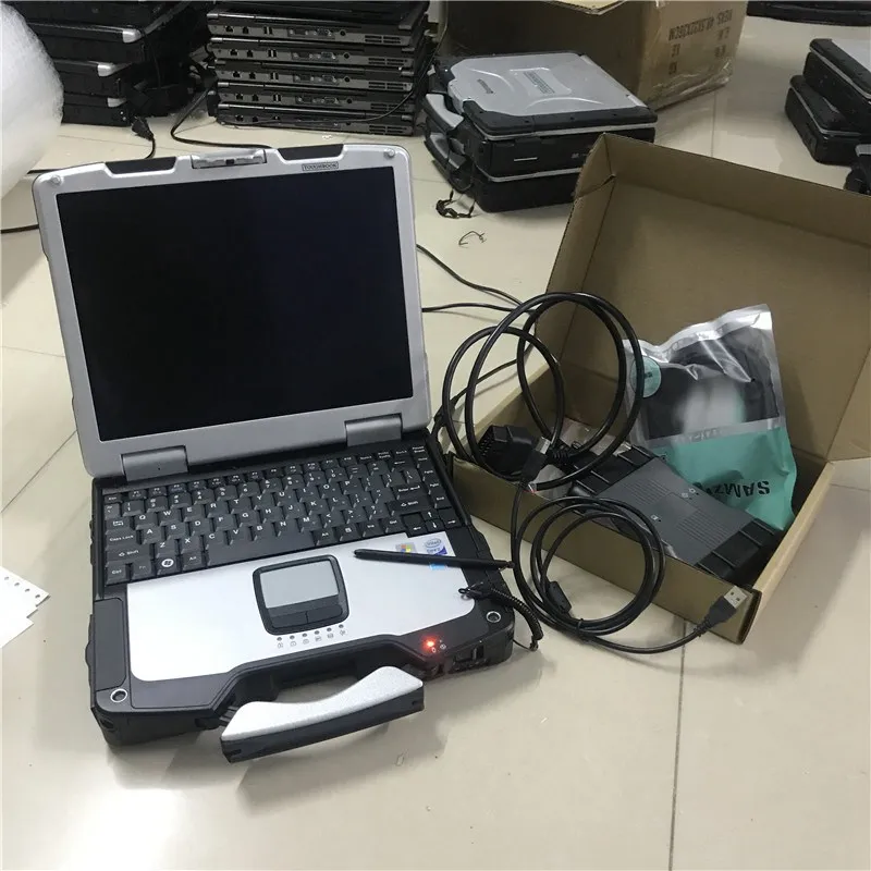 

V12/2023 Diagnostic Tool Auto Scan MB Star C6 VCI CAN DOIP Protocol Lightweight Software with 90% New Laptop CF30 Computer