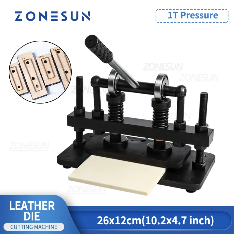 ZONESUN26x12cmDoubleWheelLeatherDieCuttingMachinePaperDies