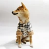 Winter Pet Jacket Clothes Grid Warm Small Dogs Clothing With Fur Collar Cotton Pet Outfits French Bulldog Coat Vest Chihuahua 4