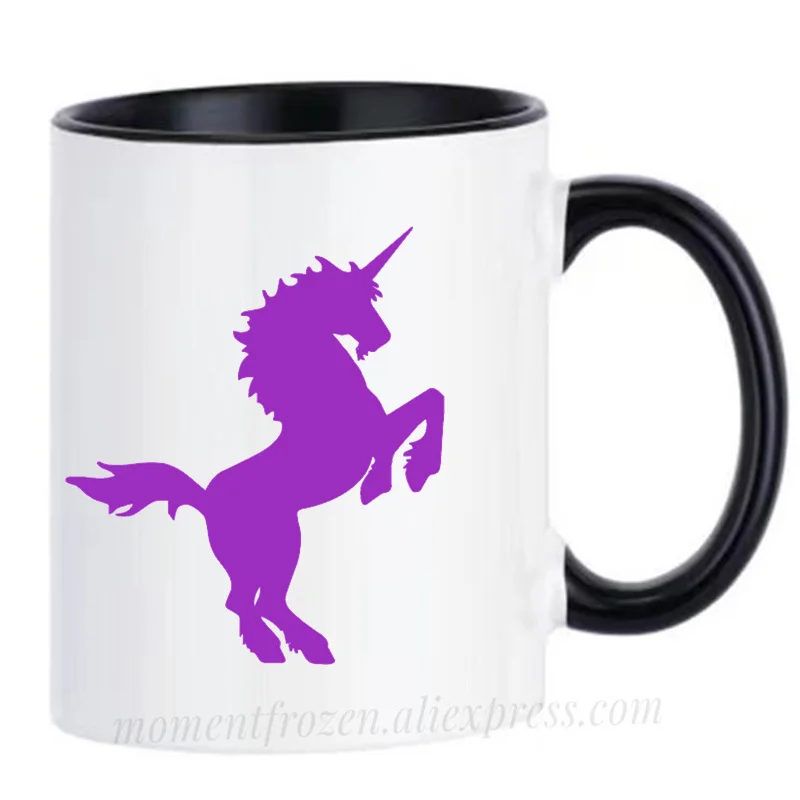 

Purple Unicorn Mugs Handle Tea Coffee Cups Creative Milk Drinkware Personality Morph Coffeeware Teaware Home Decor Birthday Gift