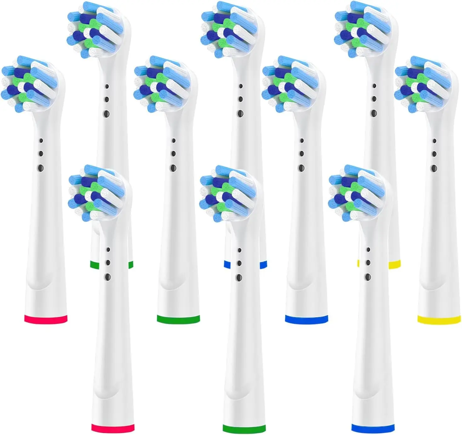 

10 Pack Professional Electric Toothbrush Replacement Heads Adults Precision Clean Brush Heads Refills by Oral b Braun