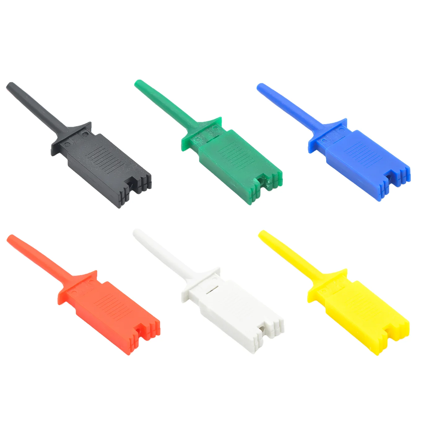 6개 SMD 테스트 후크, 로직 분석기 클립, 테스트 클립, 배선 후크, 노란색/..