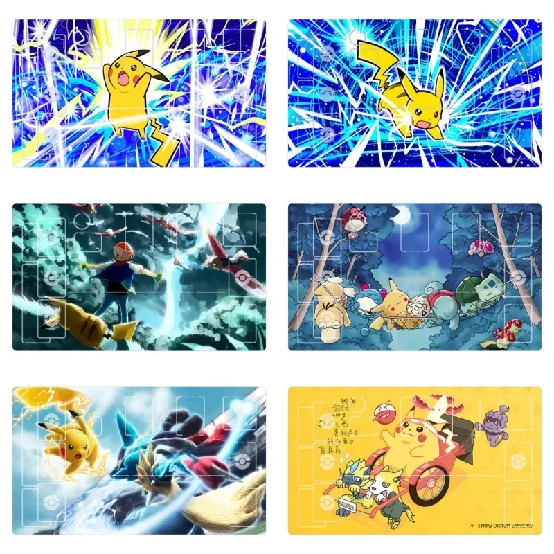 

Pokémon PTCG Squirtle Charmander Animation Characters Rubber Single Table Mat Battle Pad Classics Anime Collection Cards Toy