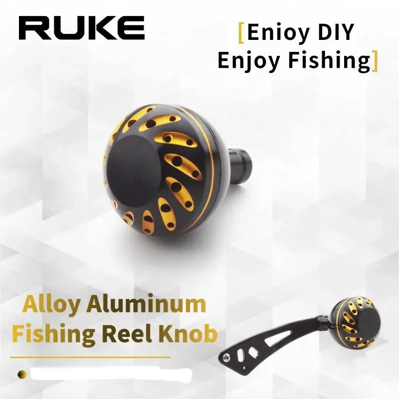 Ruke 1pc Fishing Reel Handle Knob For Daiw/Shima Spinning Reels Knob Diameter 30mm Weight 14g Include 2pcs Bearings 4pcs Washers