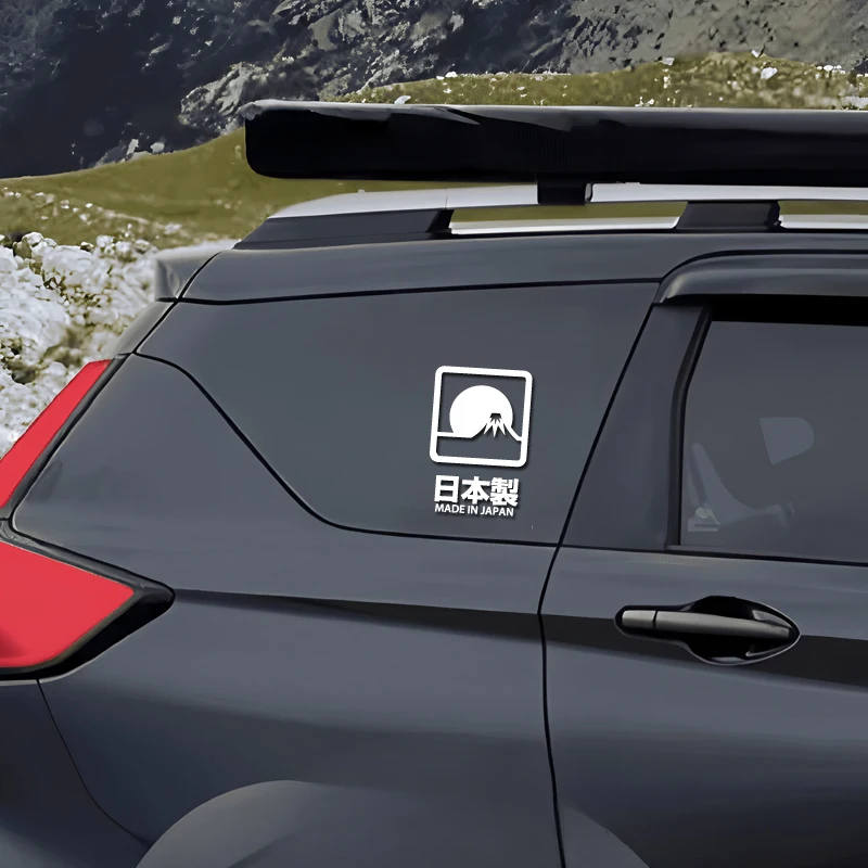 Sunset Over Mount Fuji - Premium Japanese Stickers