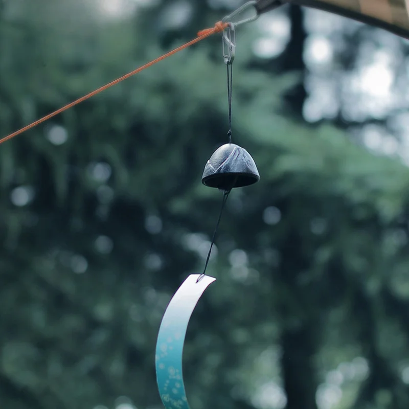 Cast Iron Bells Camping Retro Decor Wind Chimes Garden Creative Hanging Ornaments Metal Doorbell Rattle, Camping Garden Supplies