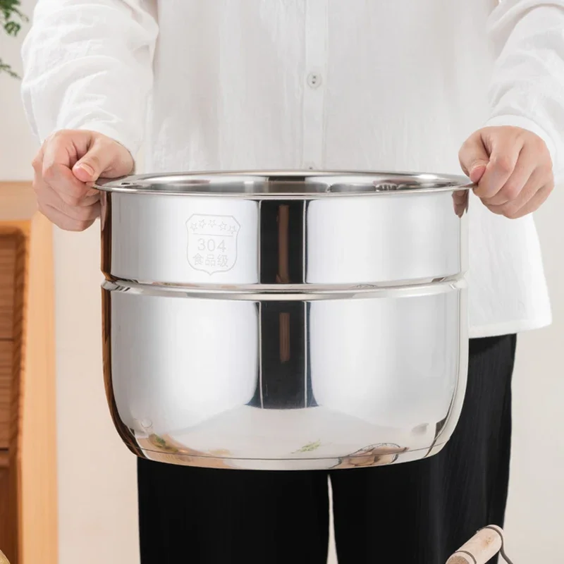 12 Liters200 Electric Pressure Cooker Liner Stainless Steel 304 Food Grade Multi-Bowl Soup Porridge Pot Bile Cooker Accessories