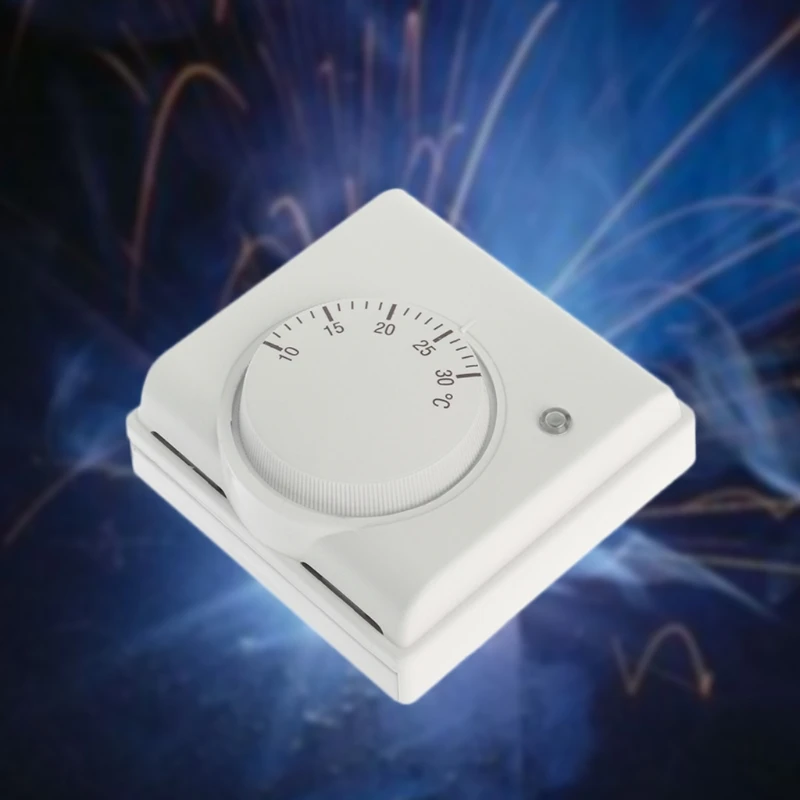 

220V 6A Mechanical Room Thermostat Temperature Controller for Air Condition Floor Gas Boiler Heating Universal