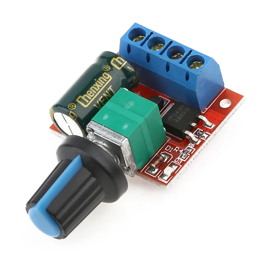 5A 모터 PWM 속도 컨트롤러 DC 4.5V-35V 90W PWM 조정 가능한 드라이브 모듈 퓨즈 자동 복구 미니 LED 조광기