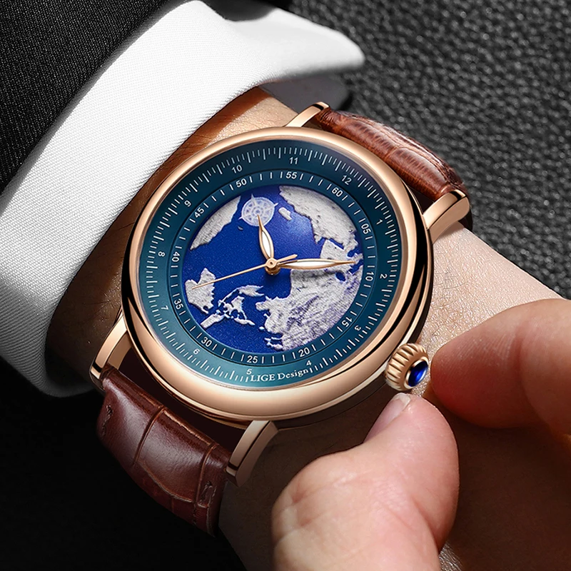 2023 Orologio Casual Moda Uomo Orologio in pelle Top Brand Orologi di lusso Impermeabile Luminoso Orologio da polso al quarzo semplice Cloc_voghion.com