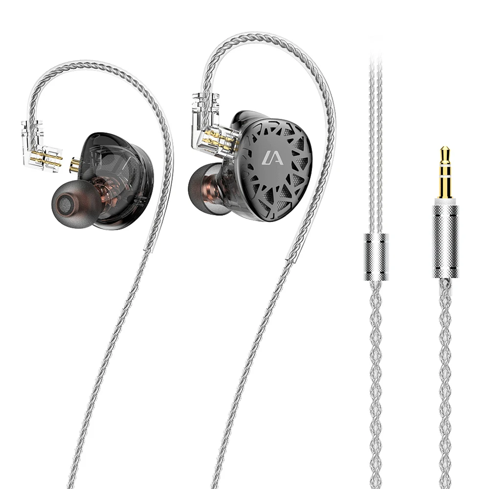 

Lafitear Lf3 Hifi Ldcsimilar To Diamonds-Plated Beryllium Composite Diaphragm Dynamic In-Ear Earphone Earbuds Monitor Headphones