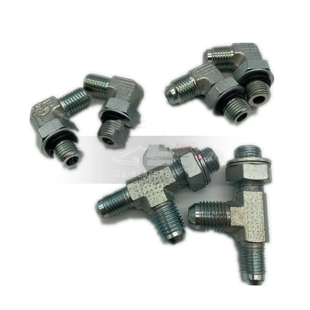 Excavator Parts 1033052 For Hitachi ZAX330-3 350 360-3G EFI Hydraulic Pump Tee Tube Aluminum Tube Plunger Pump Tubing Connector
