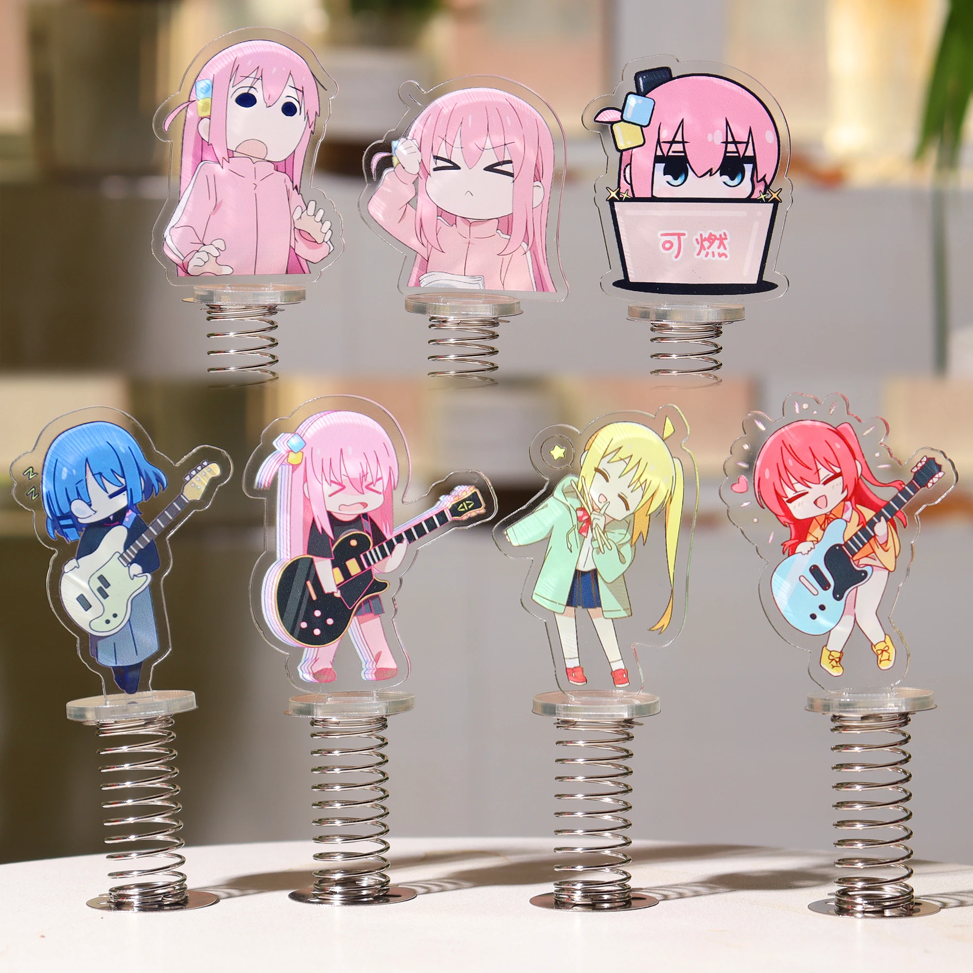 

Новинка, Лидер продаж, аниме BOCCHI THE ROCK! Фигурка готовая Hitori kawaii Q version, акриловые тарелки со стойкой, модель, игрушки, украшения для автомобиля, подарки