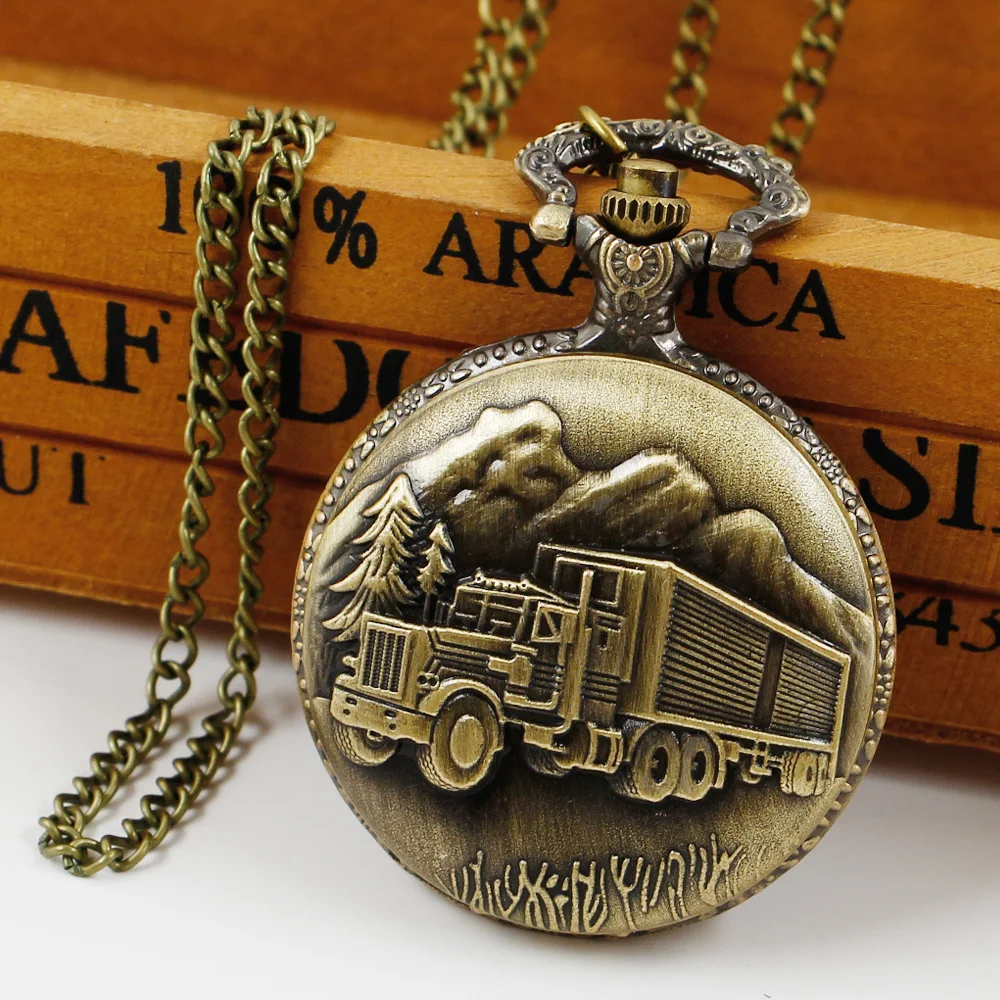 Рисунок 6 - Бронзовые винтажные кварцевые карманные часы с поездом