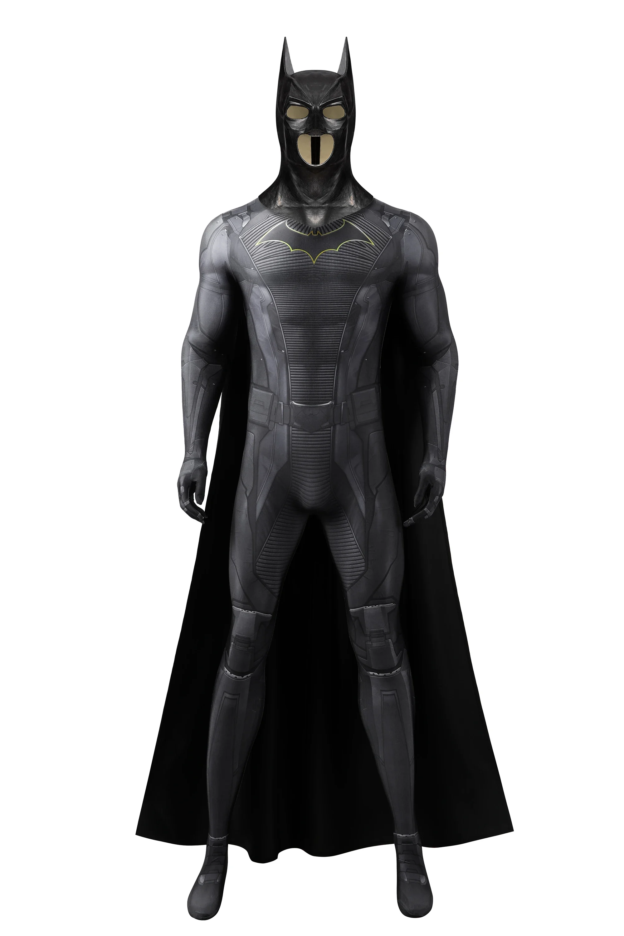 DC-Inspired Batman Spandex Bodysuit Cosplay Costume for Adults and Kids