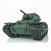Henglong 1/16 7.0 Plastic FPV KV-1 RC Tank 3878 360 Turret Rotating Steel Gearbox Model Infrared Battle TH17463-SMT7 2