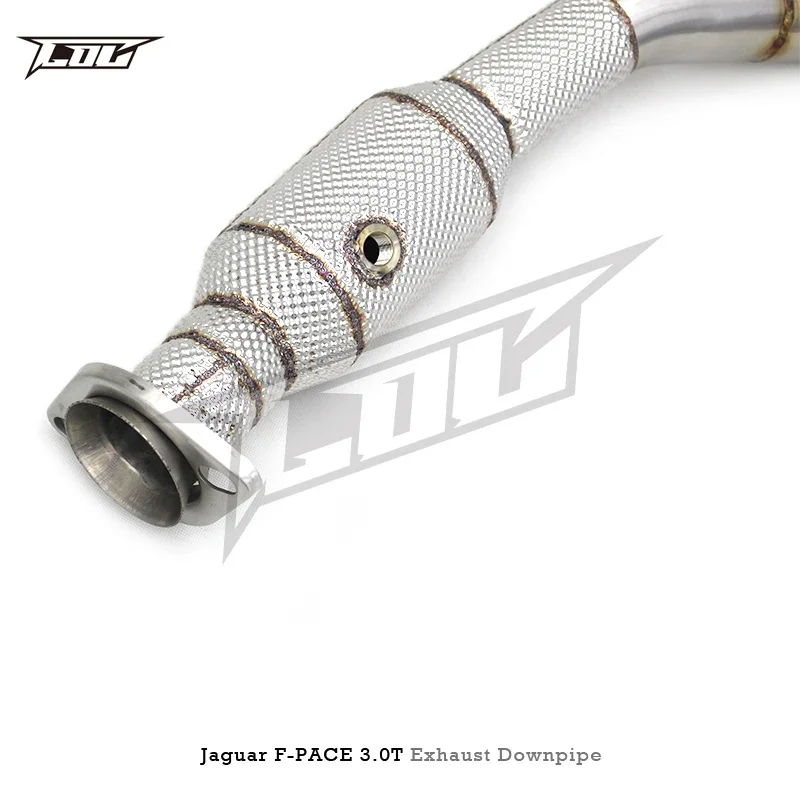 Head Section High flow Pipes branch downpipe Exhaust Pipe with catalyst For Jaguar F-PACE 3.0T 2014-