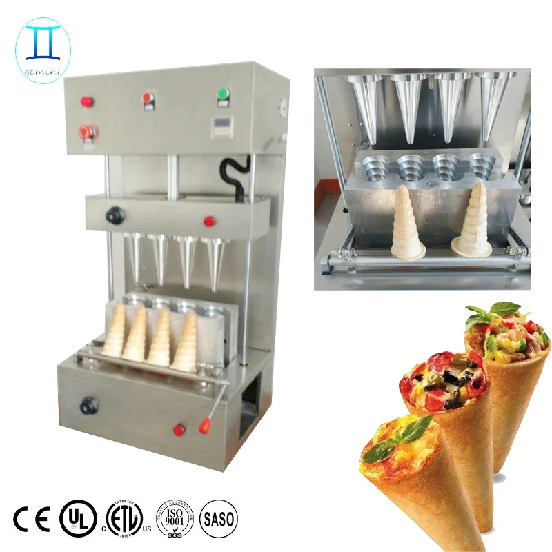 Automatic 4 Molds Pizza Cone Maker To Make Pizza Cone For Sale