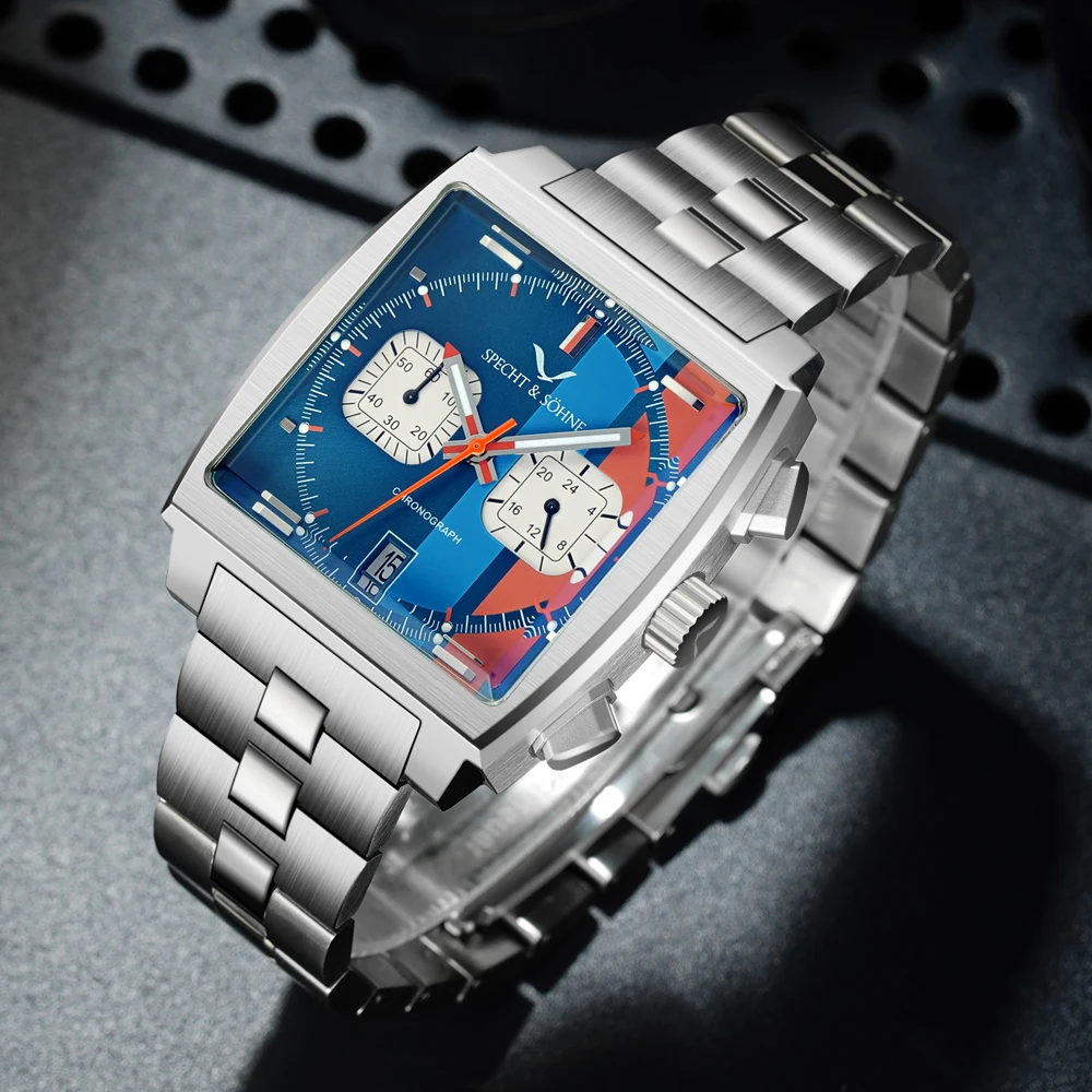 Orologio Uomo Cronografo Lusso Quarzo – Acciaio Inox Impermeabile, Vetro Minerale, Data, Regalo Con Confezione Elegante
