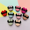 10Pcs Minnie Shape Silicone Beads BPA Free Baby Teething Bead For DIY Pacifier Chain Accessories Nursing Baby Teething Toy 2