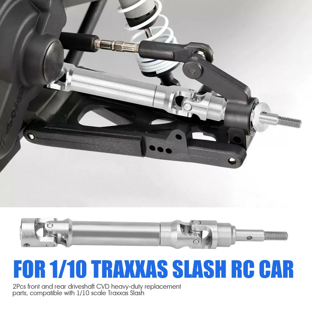 스테인레스 스틸 프론트 액슬 샤프트 및 리어 드라이브 샤프트 1/10 Traxxas 슬래시 2WD 4X4 Rustler RC 자동차 업그레이드 부품, rc카 프론트 액슬 샤프트 리어 드라이브 샤프트