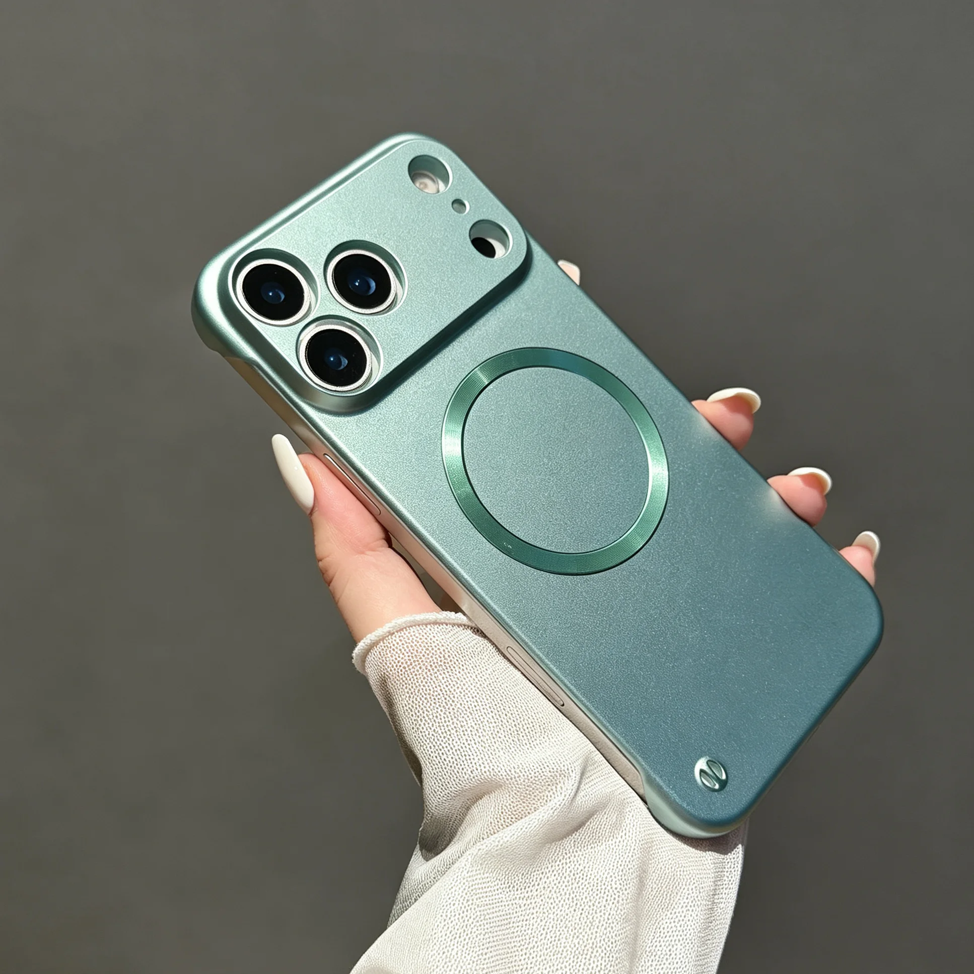 Enhanced Metal Color Frameless Charge Case - AG Matte Hard Slim Cover