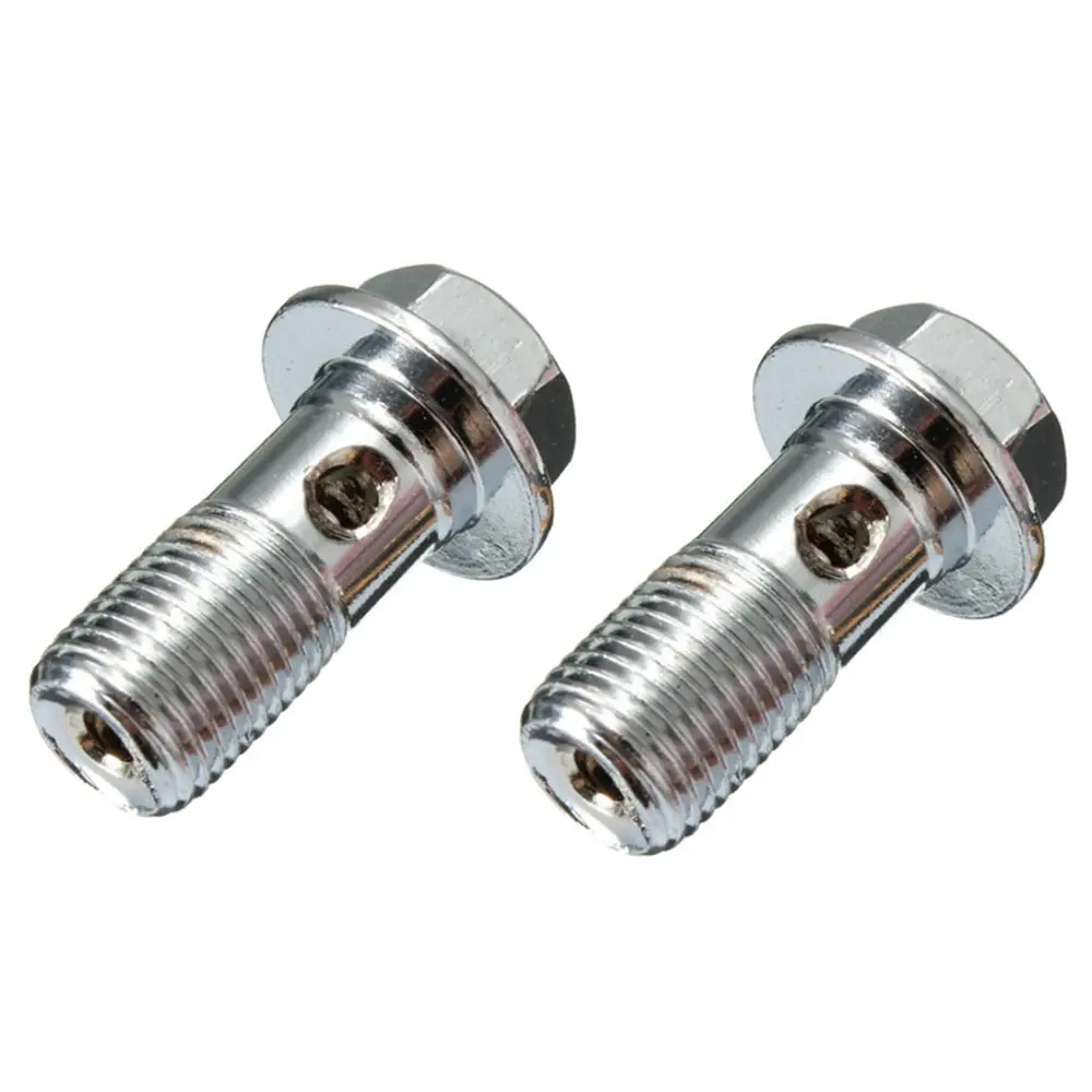 오토바이 스테인리스 브레이크 밴조 볼트, 캘리퍼 마스터 실린더, 2x M10 x 1.0mm