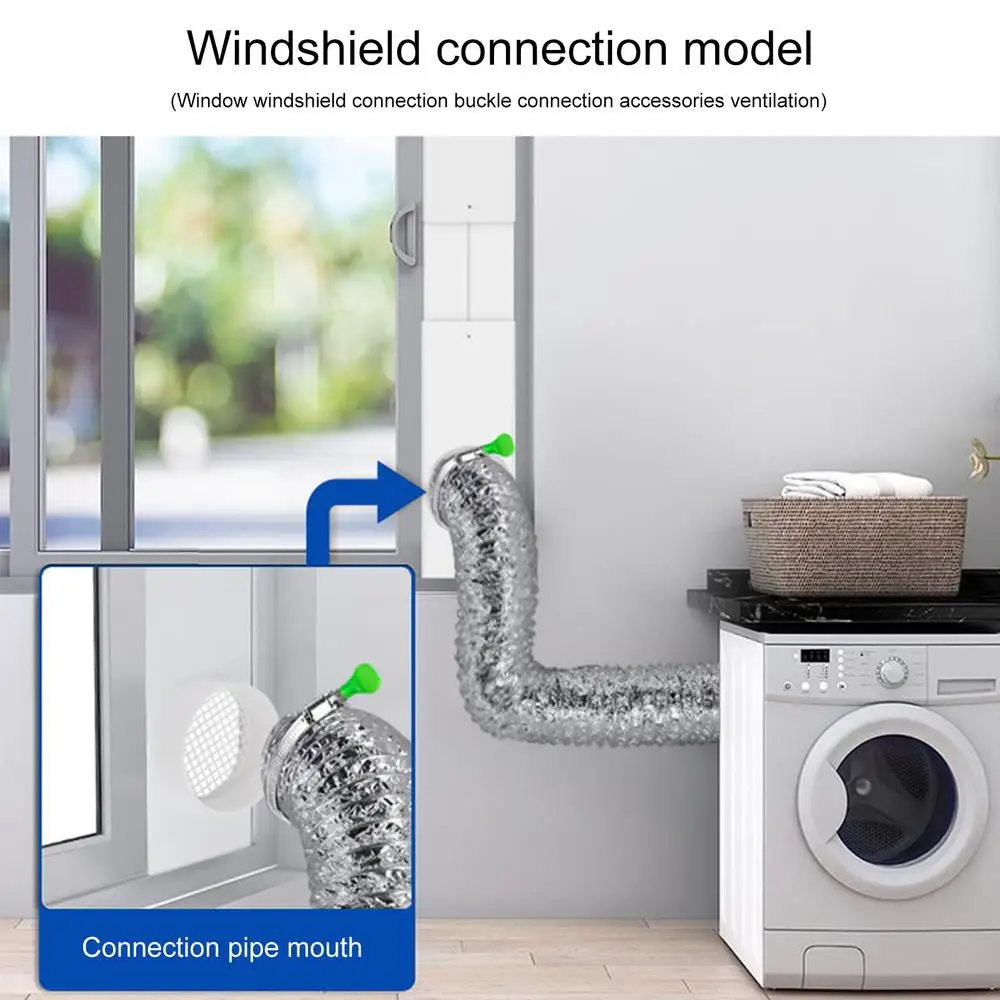 Dryer Vent Kit For Electric Dryer Exhaust Pipes Hose Dryer Vent Parts Clothes Dryer Connector For Sliding Window Dryer