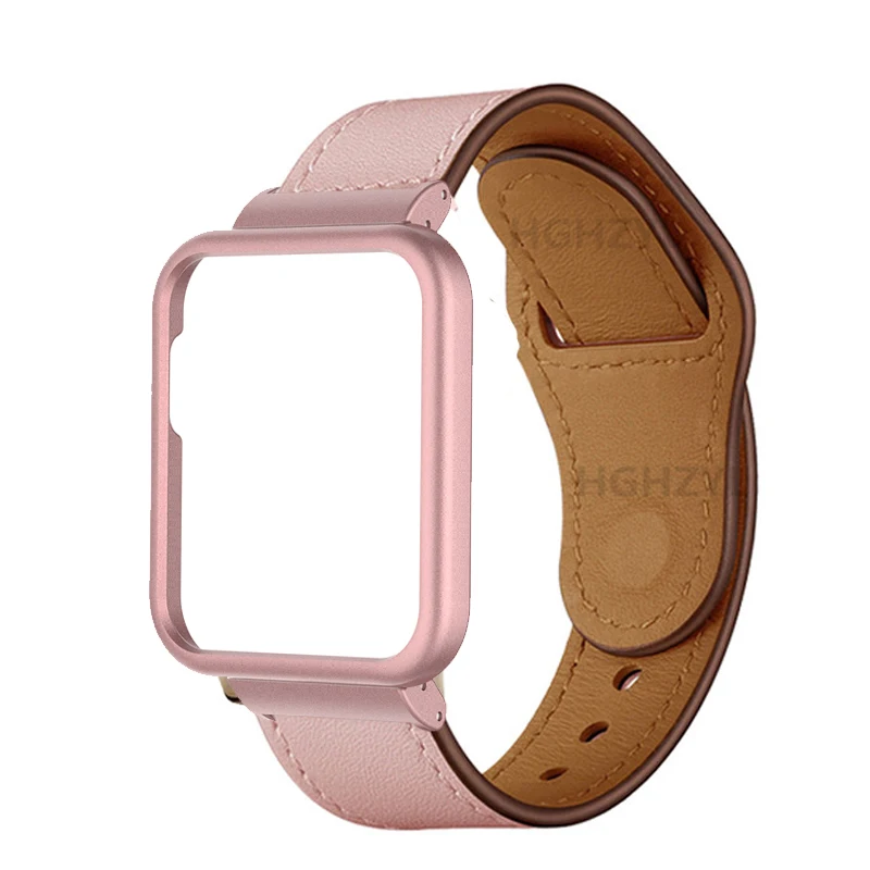 Compre Para Xiaomi Redmi Watch 2 Lite Reemplazo de Correa de Cuero Genuina  Banda de Reloj Ajustable - Morado Oscuro en China