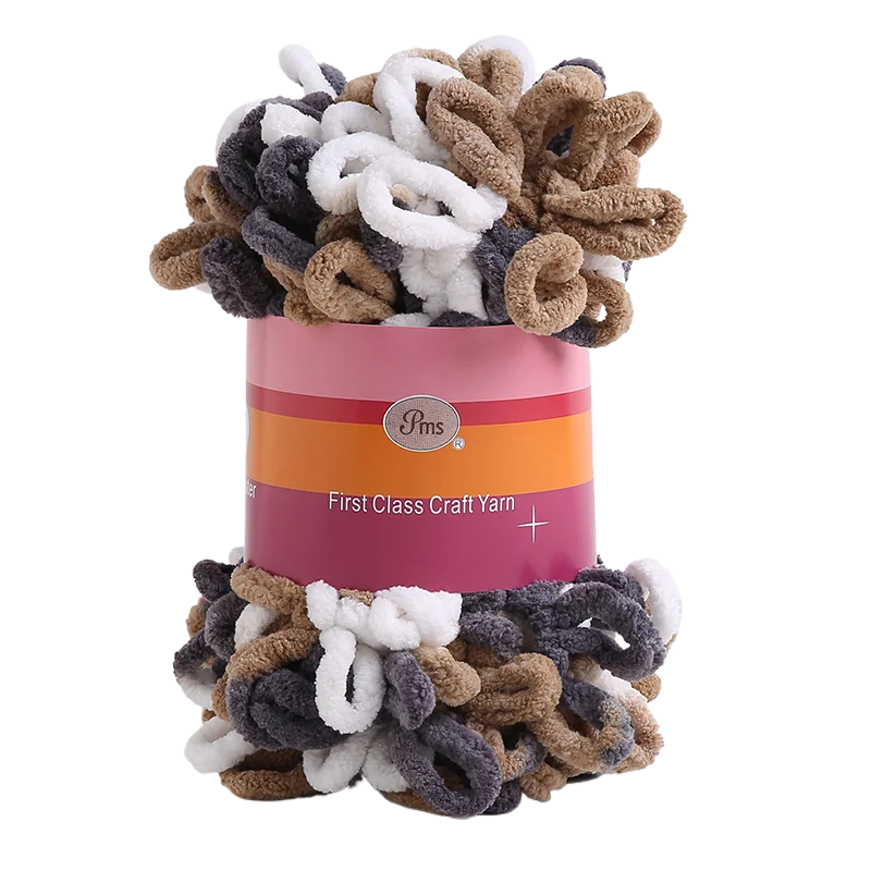 Chunky Yarn Plush Jumbo Yarn Acrylic Thick Bulky Hat Crochet Bed Arm Knitting Throw Blanket