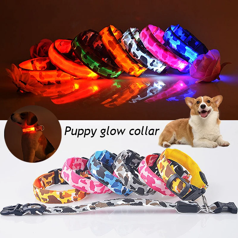 Leuchtendes Hundehalsband Mit LED-Knochen – Blinkend, Reflektierend, Verstellbar