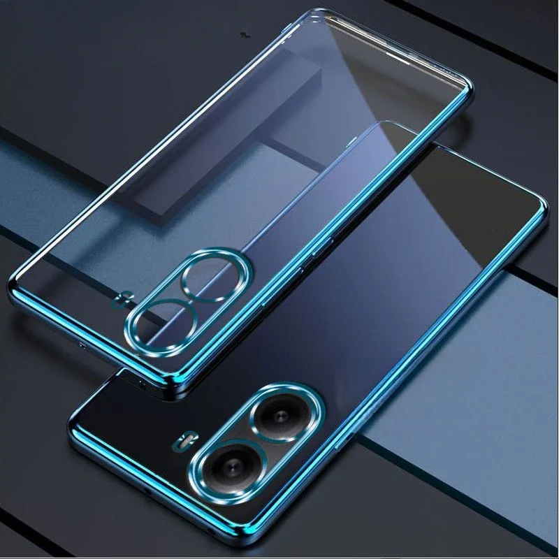 Electroplating Silicone Phone Case with All-Inclusive Lens Protection