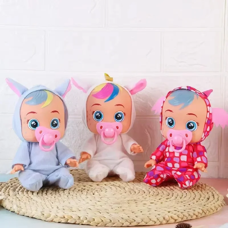 8inch 3D Weeping Babies Unicorn Reborn Doll Creative Cute for Girl Christmas Gift