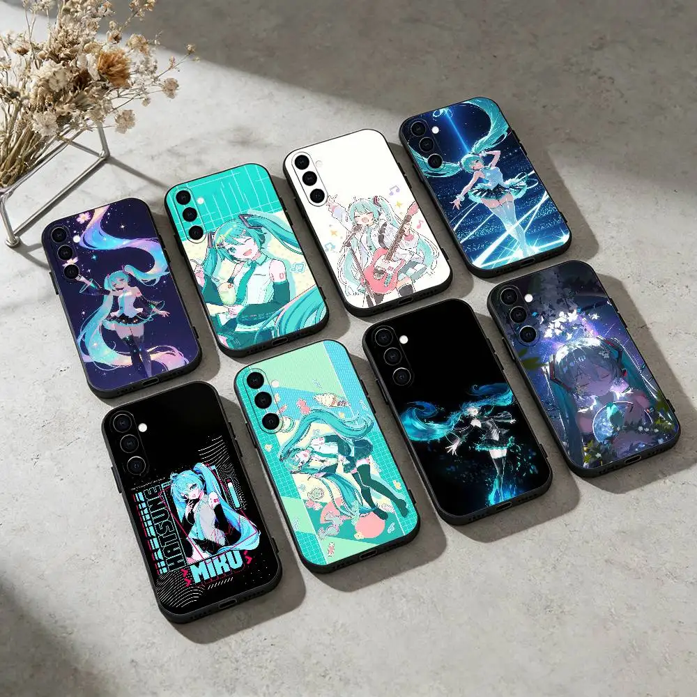 Anime H-Hatsune Miku Soft Black Phone Case