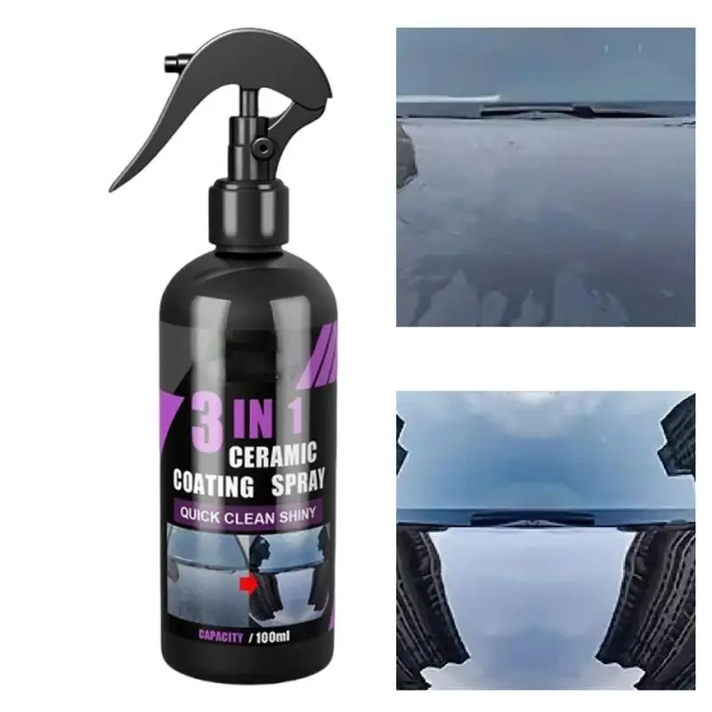 100ml Car Ceramic Coating Liquid Coatin Nano Crystal Hydrophobic Layer ...