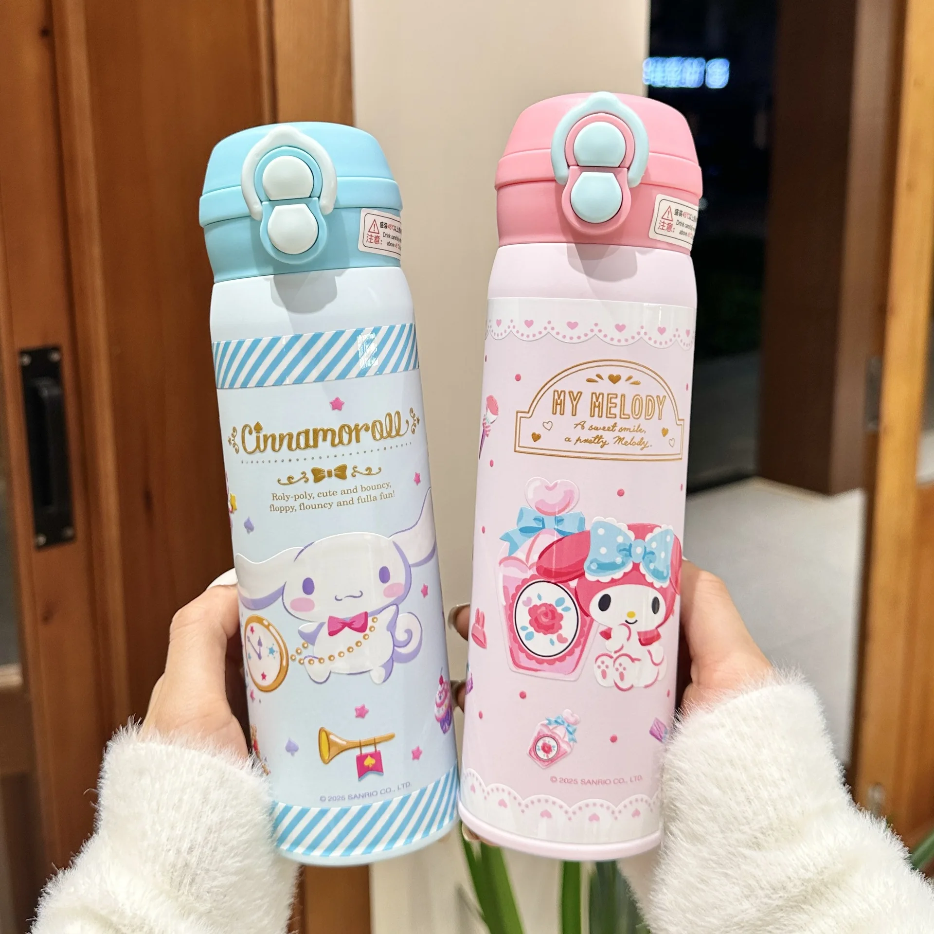 480ml Hello Kitty Cinnamoroll For Child Insulated Water Bottle