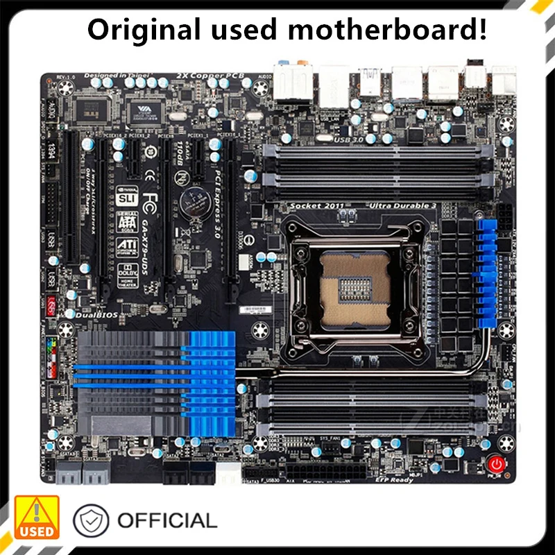Per Ga-X79-Ud5 X79-Ud5 Usato Originale Per Intel X79 Socket Lga 2011 Ddr3 Scheda Madre Lga2011 Mainboard