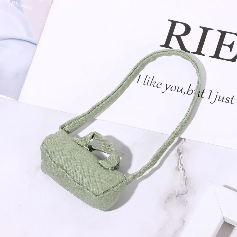 Miniature Shopping Handbag 20cm Doll Bag Doll Clothes Accessories Metal Chain Pack Dollhouse Fashion Plush Doll Bag 5 Styles
