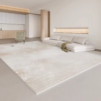 Living Room Cream Style Large Area Carpet New Minimalist Light Luxury High End Home Carpets Fluffy Soft Comfortable Bedroom Rug 1
