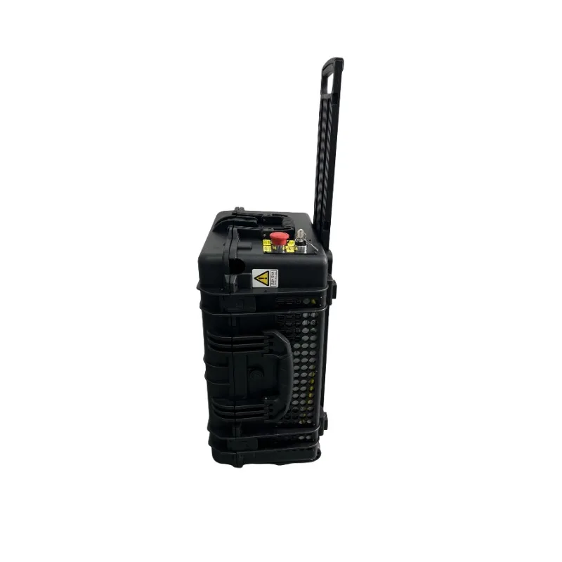 Pulsed laser cleaner luggage type 300w laser rust and paint removal graffiti removal 2