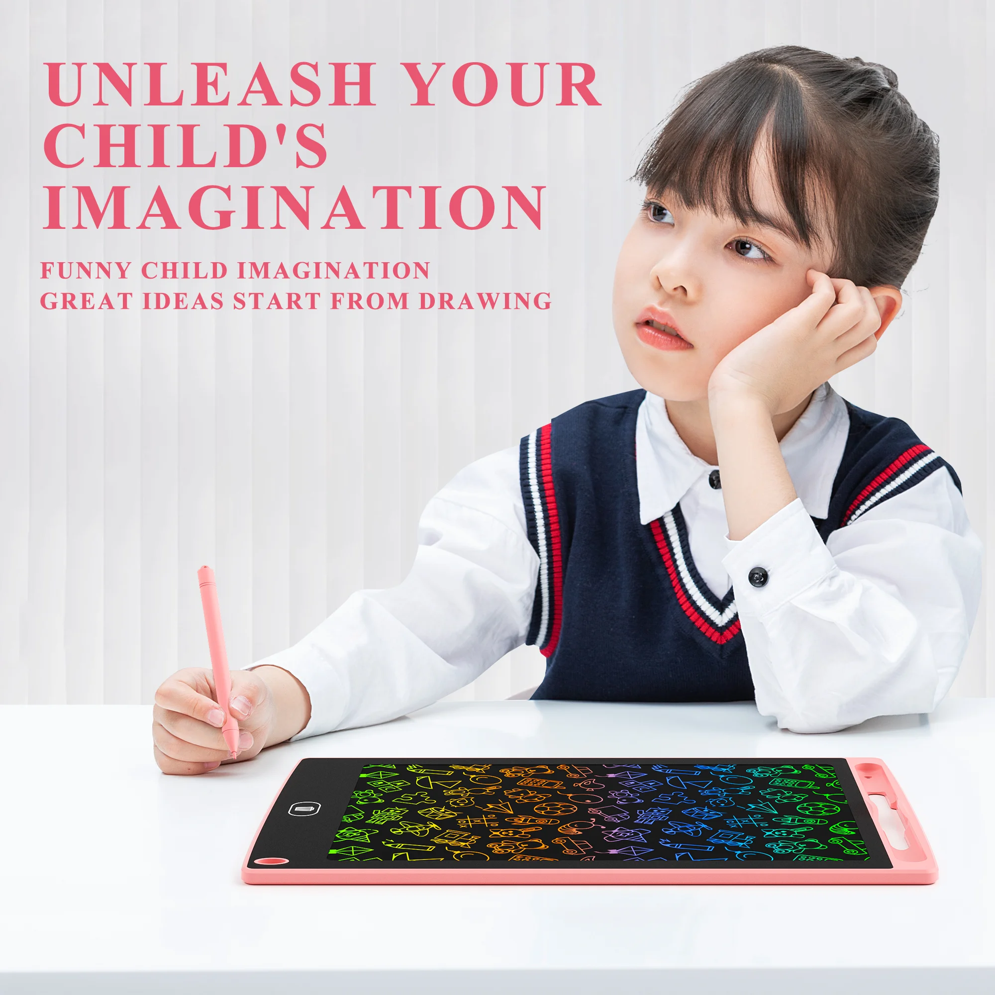 8.5 Inch Children's LCD Drawing Board Eco-friendly Harmless Writing Board Erasable Electronic Magic Chalkboard Art Drawing Tool lcd writing tablet lcd drawing tablet electronic drawing board drawing board lcd writing board drawing toy educational drawing toy